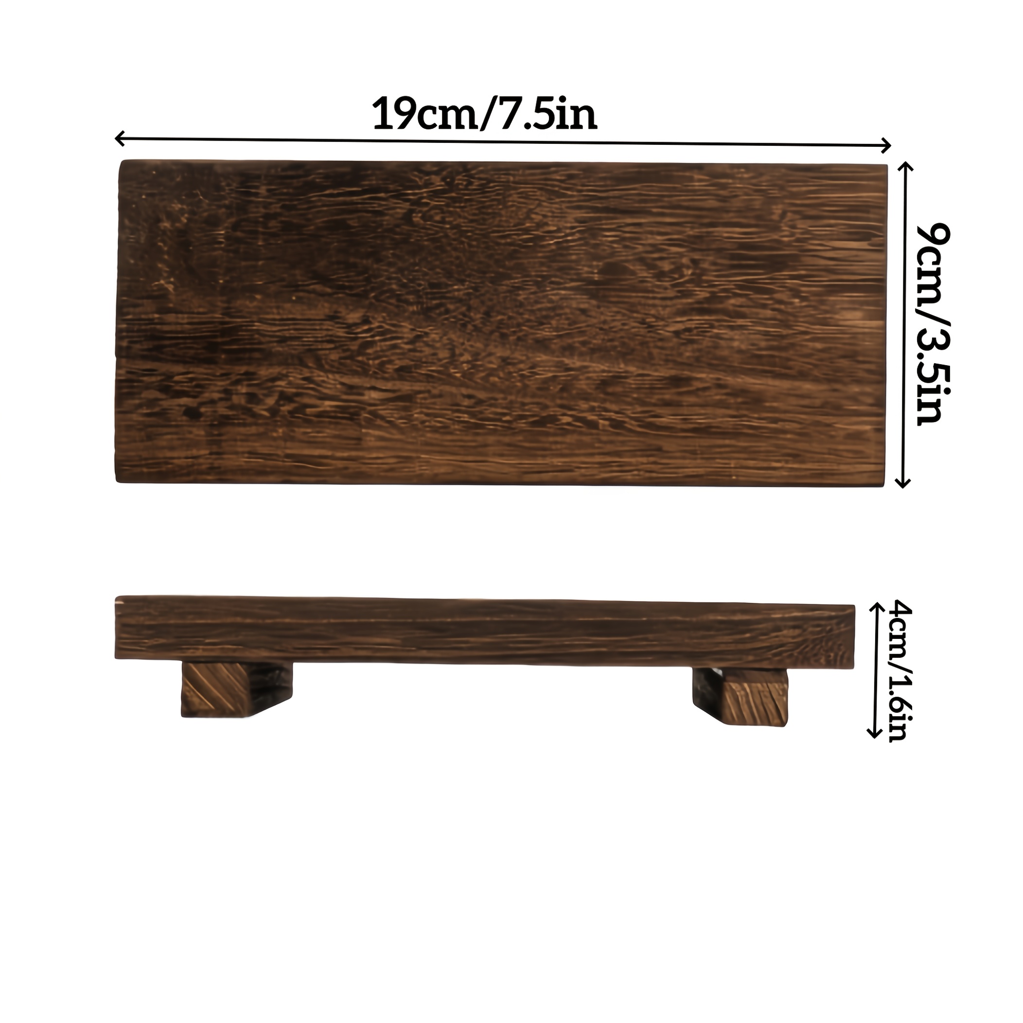 Solid Wood Tray Desktop Decoration Wooden Board, Wooden Raised Bathroom Tray (non-food Contact)