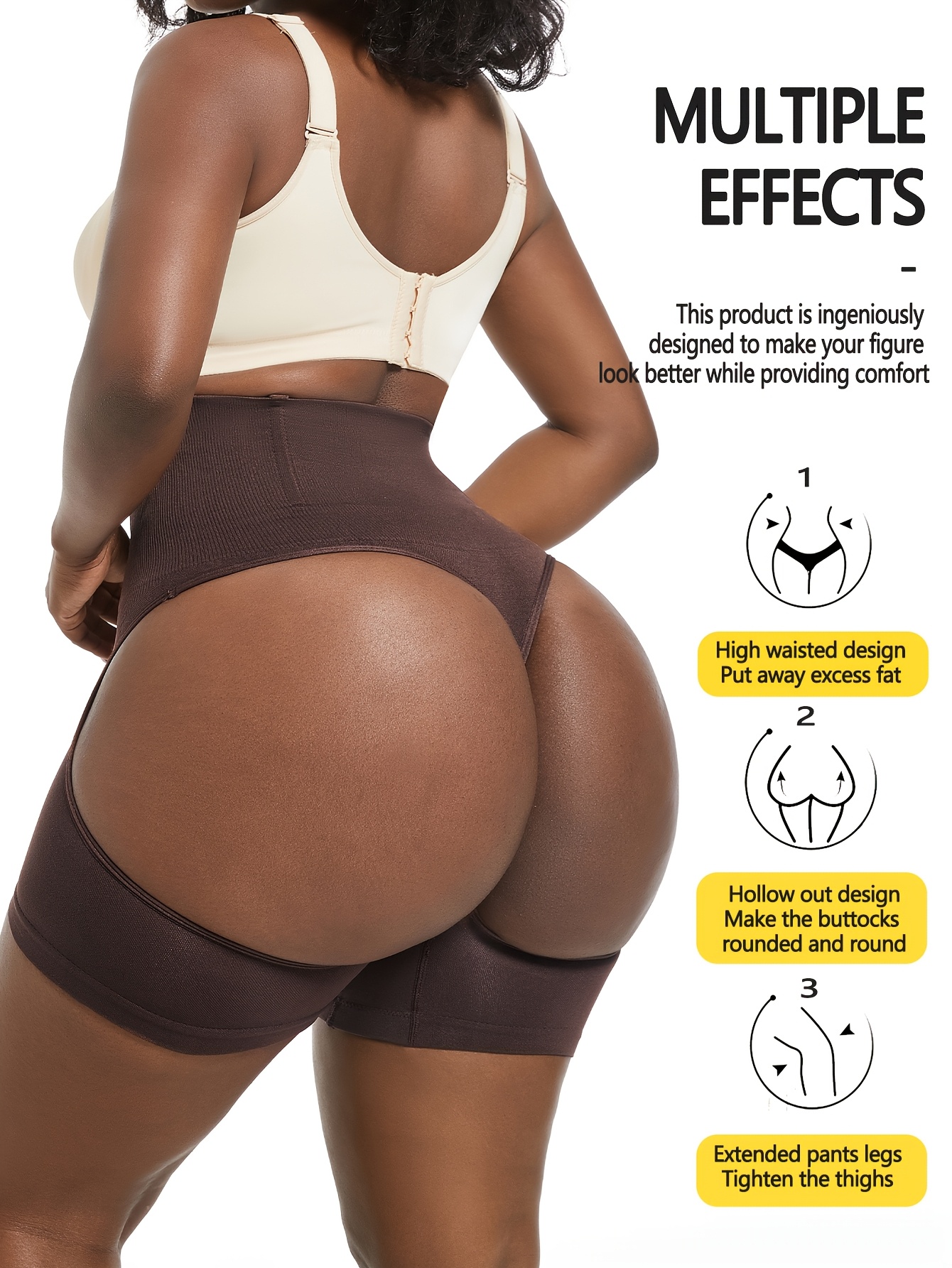 Two piece set of hip lifting pants with a feminine feel, revealing buttocks and lifting hips, shaping the body with a large waist and waist cinching, and shaping the abdomen