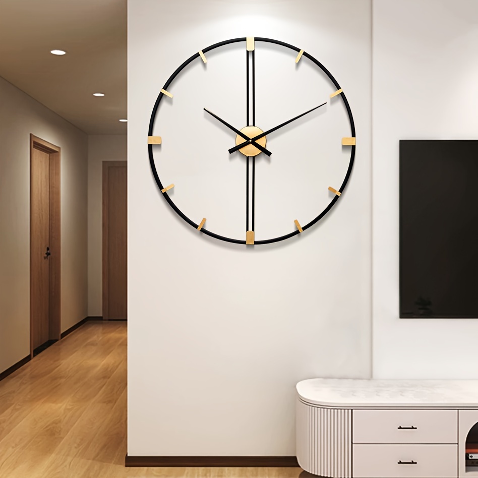 1pc シンプルな壁掛け時計、リビングルームの装飾、個性クリエイティブ