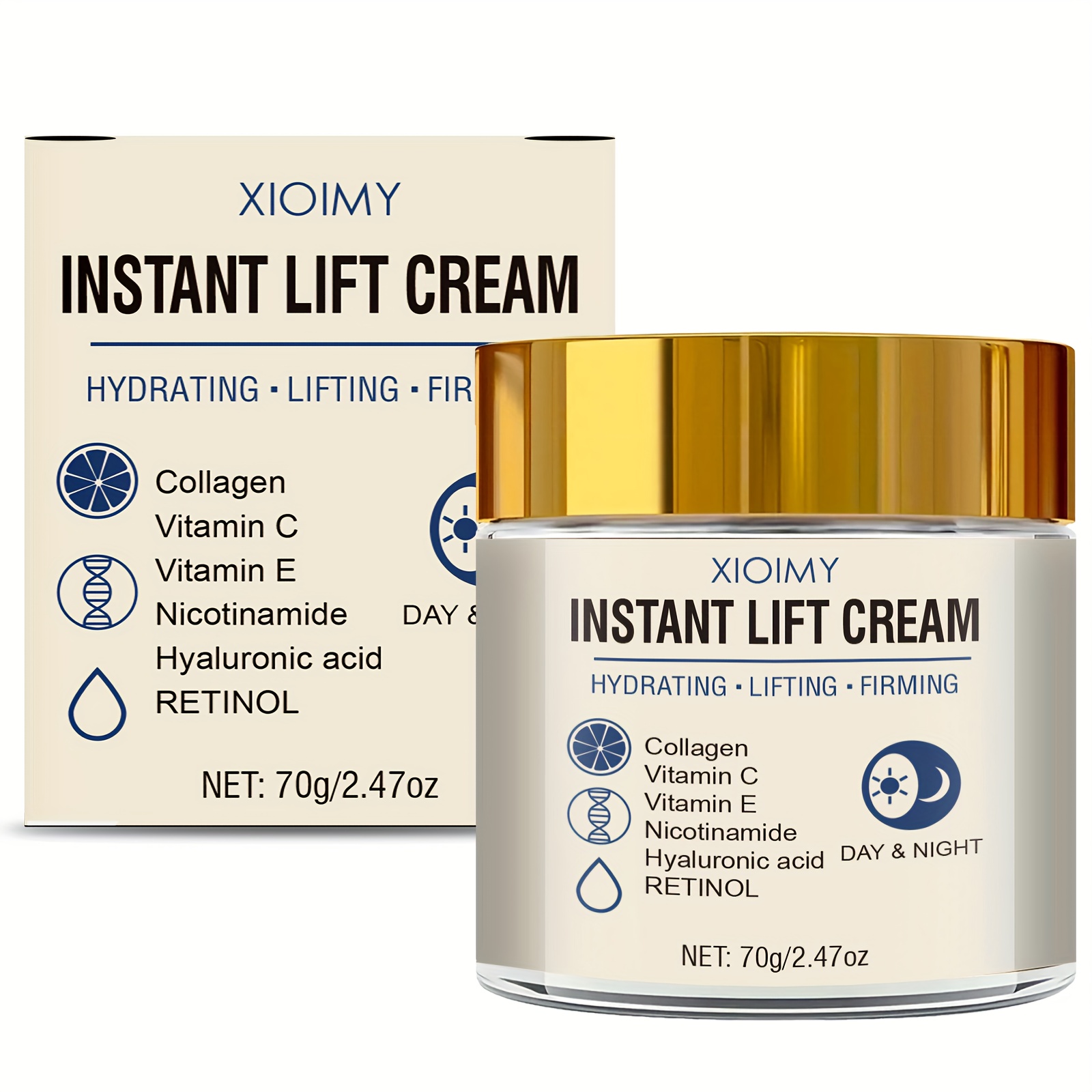 Image of A Multifunctional Face Cream With Collagen That Hydrates, , , And Nourishes The Skin, Instantly Enhancing Firmness And Care Suitable For Types