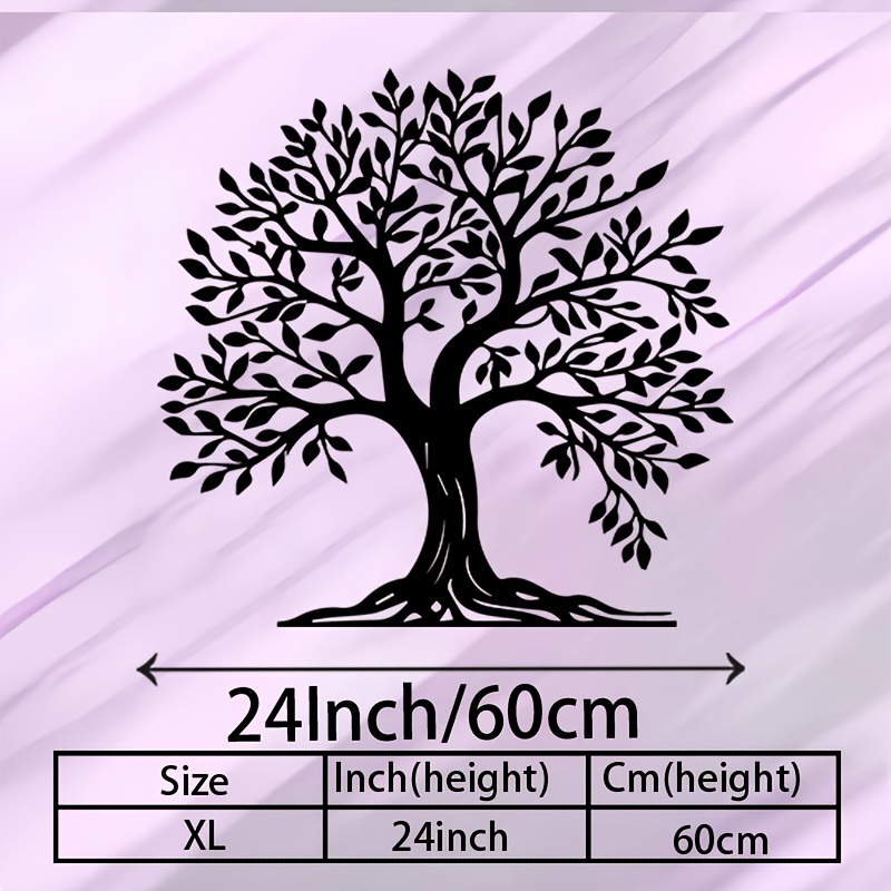 TEMU 1pc Of Bohemian Tree Of Life Metal Wall For Art, A Mural Statue Perfect For Decorating Homes, Offices, And Rooms, Suitable For New Year