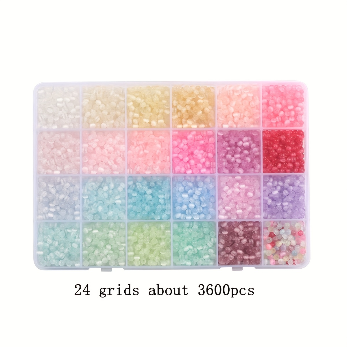 Image of A Box Of 4mm Brushed Cat- Glass Seed Beads Loose Beads String Beads Mobile Phone Chain Keychain Material Jewelry Additions Beginner Set
