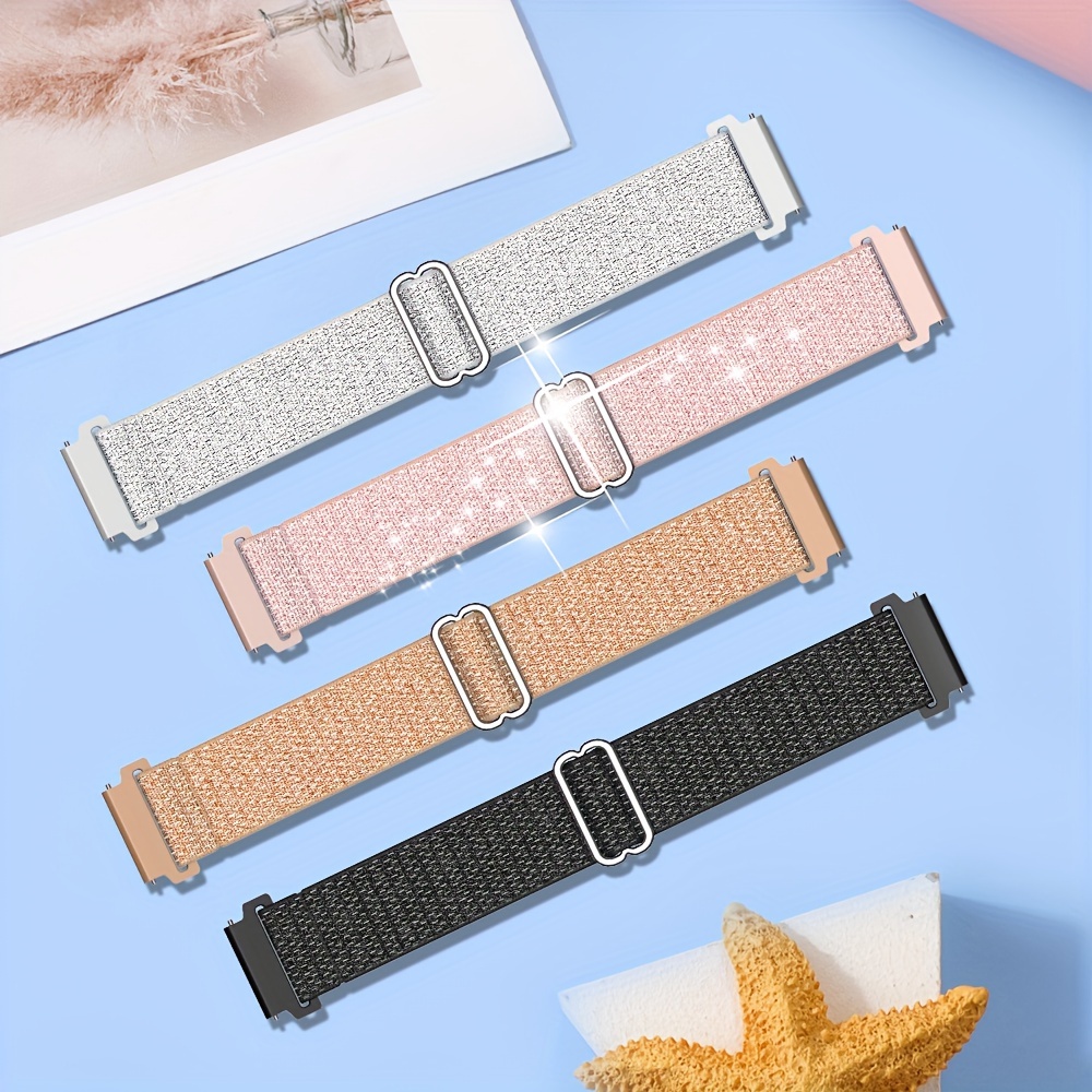 

20mm Bling Nylon Band Compatible With , Amazfit Gts, Gts 2, Gts 2 Mini, Gts 2e, Gts 3, Gts 4, Amazfit Gtr 42mm, Amazfit Bip, Replacement Sport Strap For Women Men
