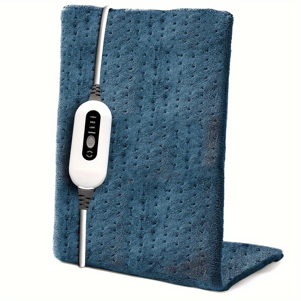 TEMU King Size Heating Pad For Back - Levels Up To 150°f & 2-hour Auto-off, 12x24 Inch, Soft Flannel, Machine Washable, Heat Pad For , Knee, Leg, Electric Heating Pad - Gift For Men, Mom & Dad