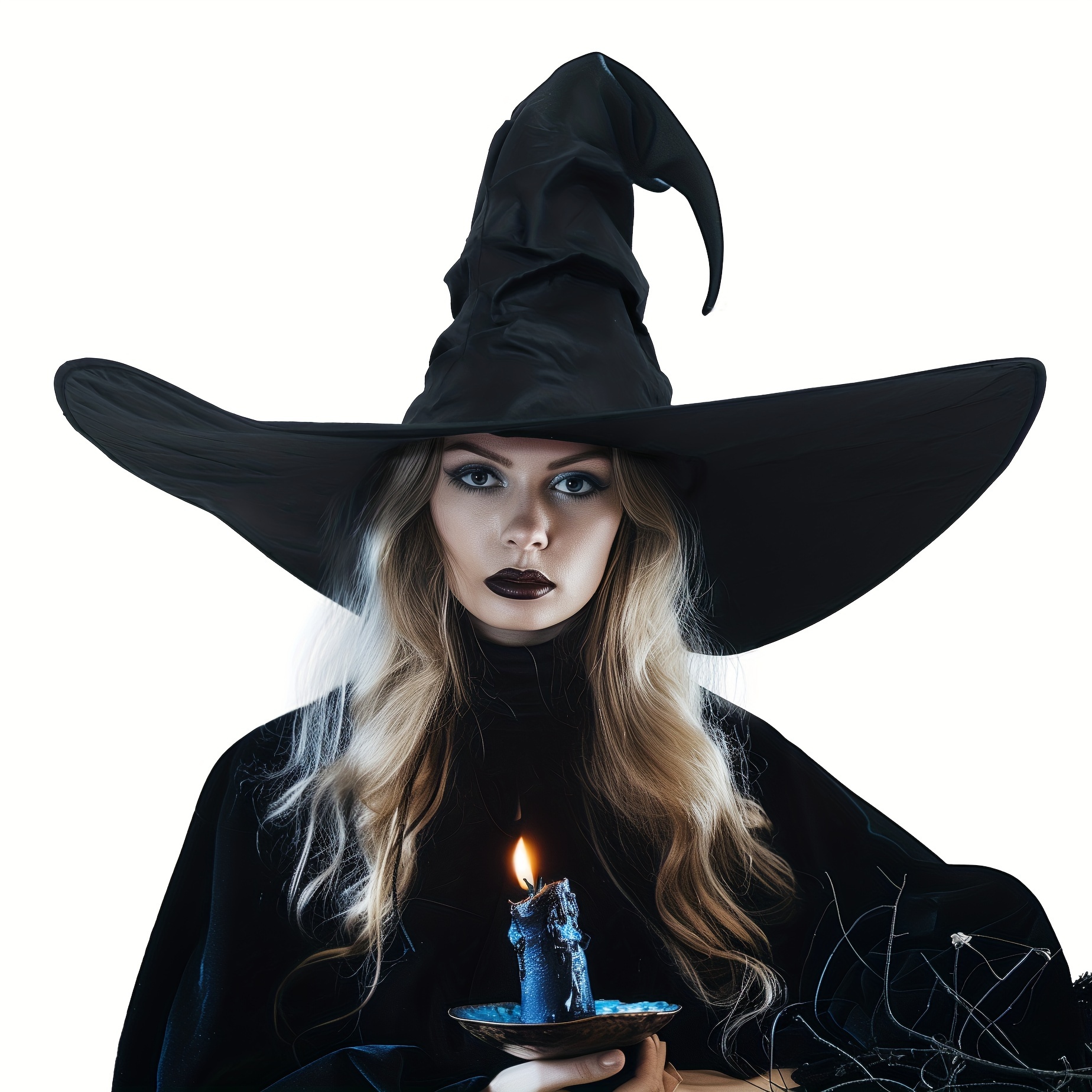 

Halloween Hat For Adults - Large Crinkled Wizard Hat For Women, Halloween, Christmas, Carnival, Thanksgiving, New Year Party Accessory, 18+, Polyester Fiber, No Or Plating