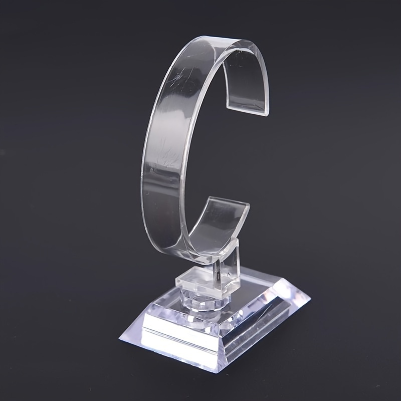 1pc Transparent Watch Display Stand Transparent Holder Counter Display Rack Watch Bracelet Display Prop, Jewelry Towers