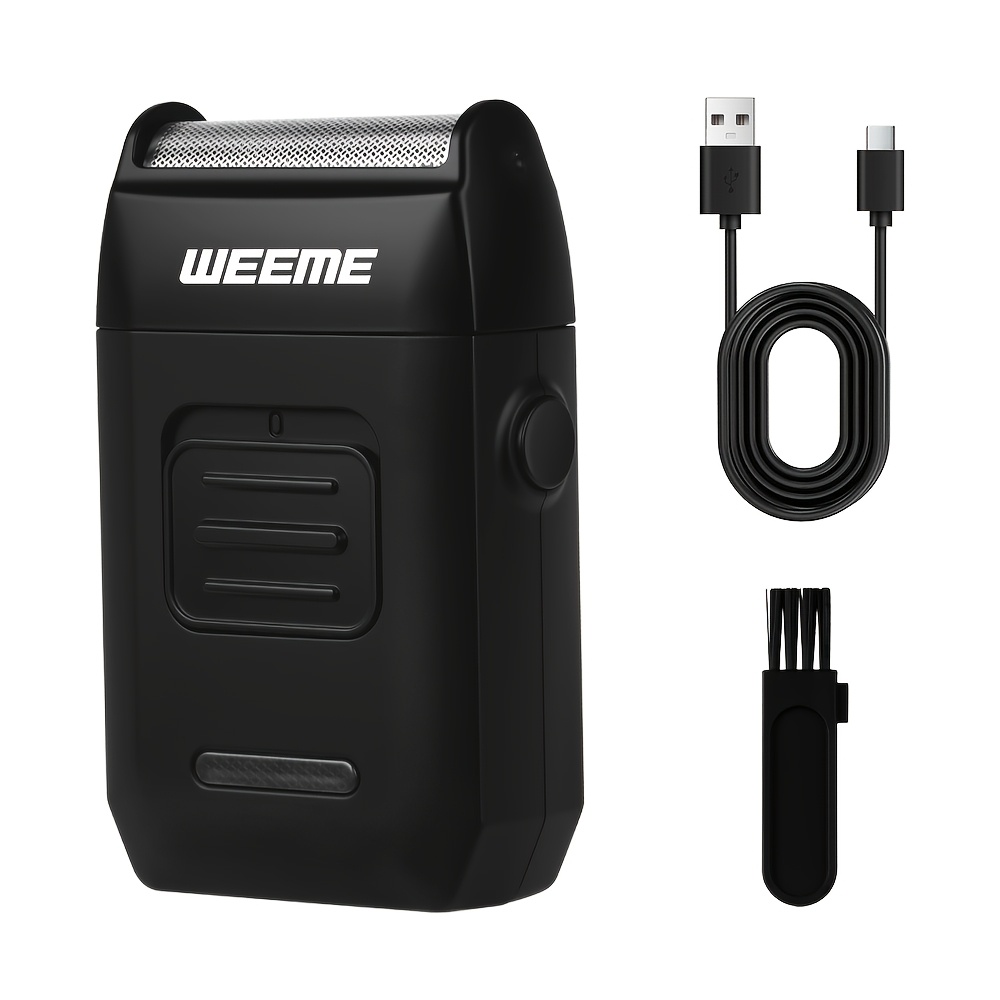TEMU Weeme Usb Rechargeable Men's Foil Shaver – Professional Electric Razor, Skin-friendly, Easy To Clean, Travel-friendly Gift For Men