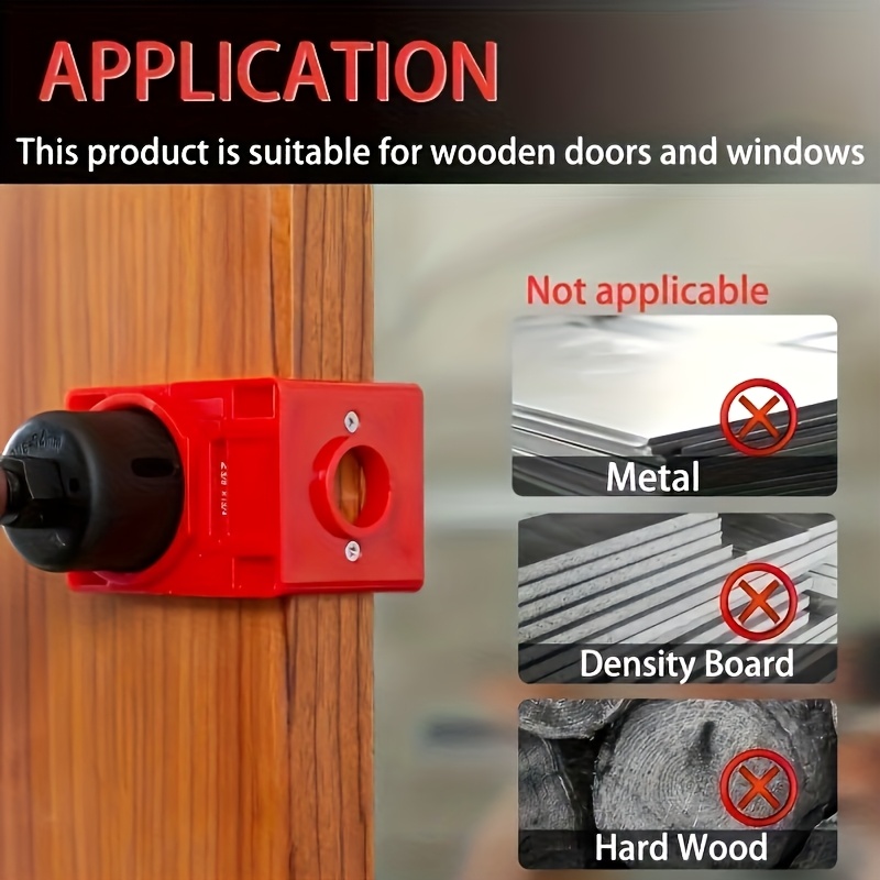 Heavy-Duty Door Lock Installation Kit with Drill Bit Set