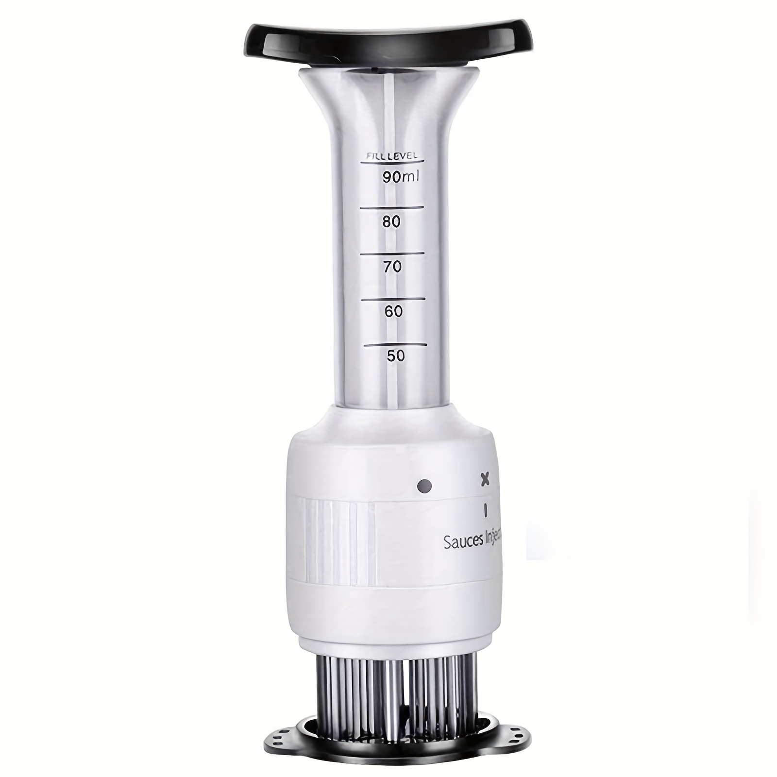 professional meat injector kit for perfect tender steak stainless steel kitchen bbq accessory marinade flavor enhancer for steak softening Product details 14