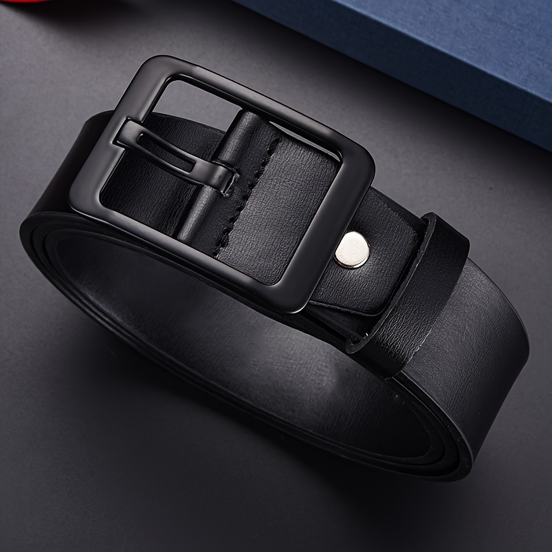 Vintage Men's Belt with Stylish Pin Buckle, Versatile Design