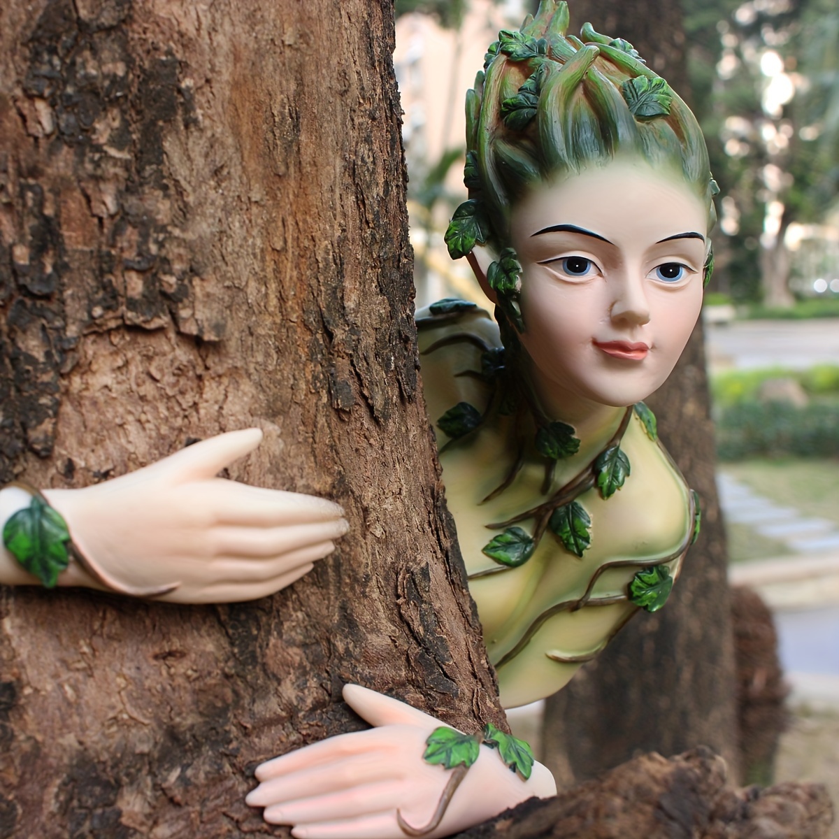 3pcs Resin Fairy Tree Statue Decorations And Small Figurines | Waterproof Sculptures For Indoor/outdoor Garden Tree Decoration, Unique Outdoor Gift