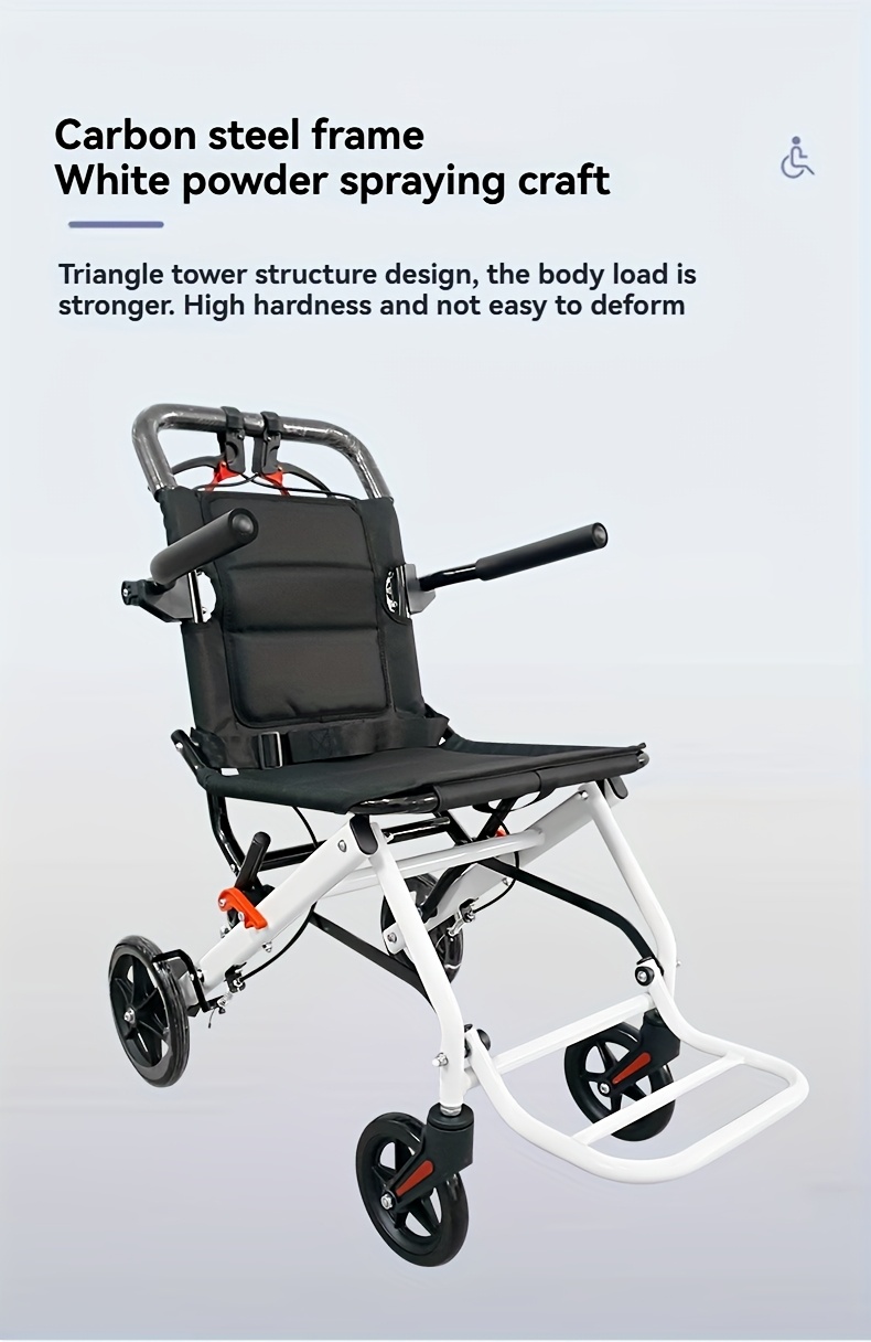 Ultra Lightweight And Durable Carbon Steel Classic Driving Assistance, with Comfortable Seats And Storage Shelves, Easy to Fold Design, Convenient to Carry And Can Be Used On Airplanes
