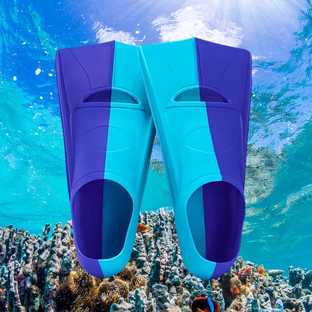 Kurze Schwimmflossen Für Schnorcheln & Tauchen - Rutschfeste TPR-Flossen