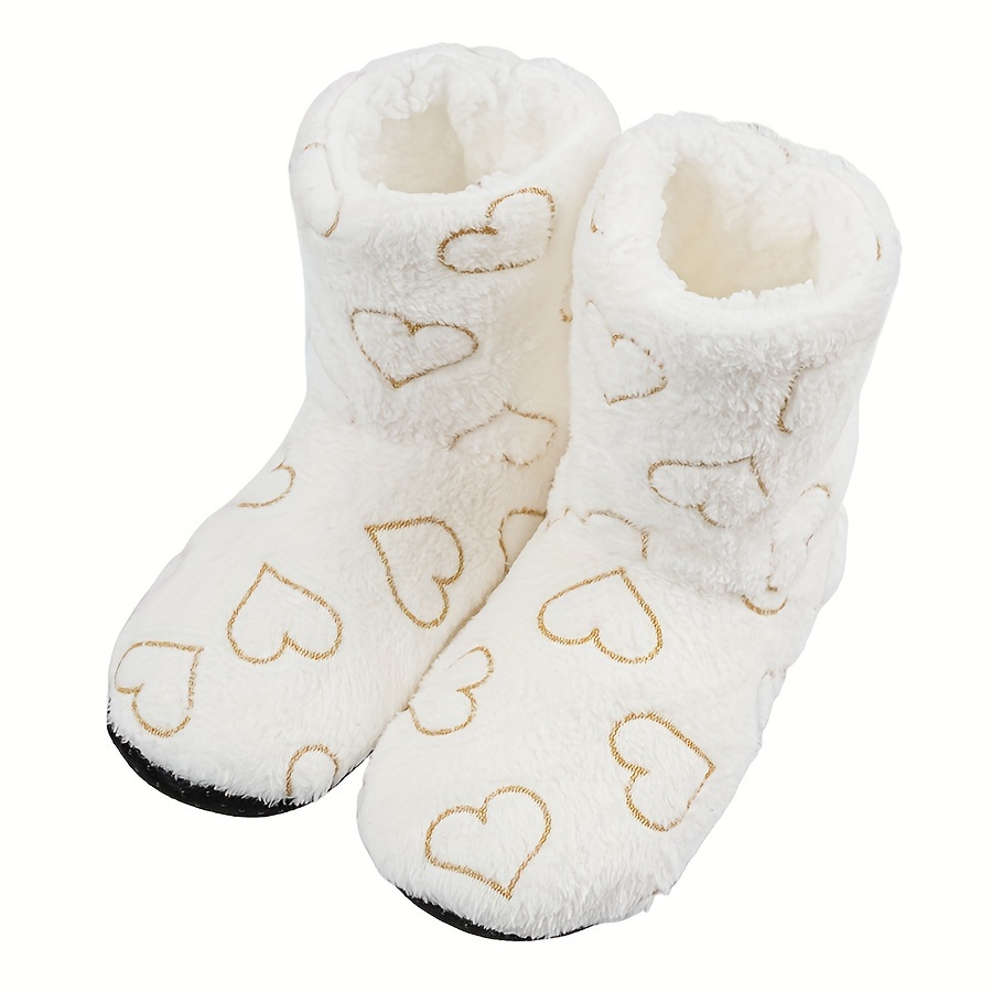 Image of A Pair Of Winter Adult Floor Socks, Thickened Fleece, Men's And Women's Warm Floor Boots, Indoor Warm Shoes