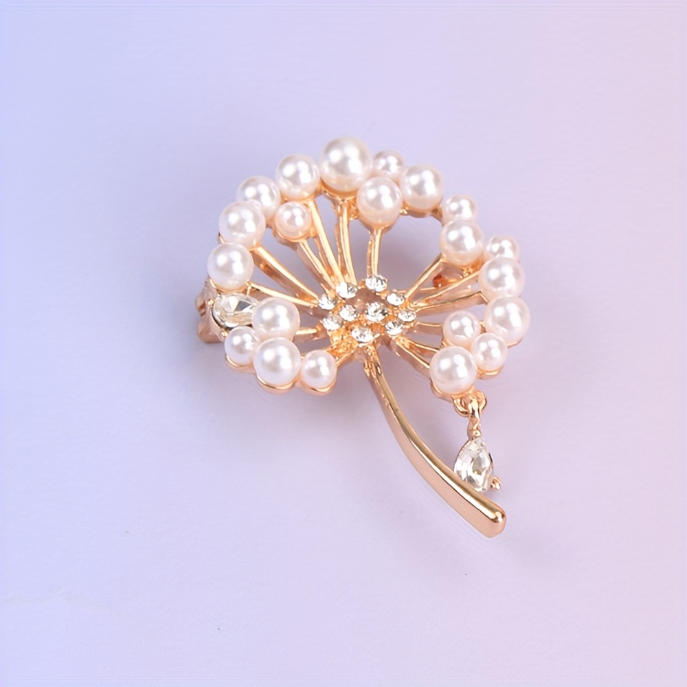 The Temperament Is And Stylish, Featuring Additions Like Brooches With Dandelion And Designs