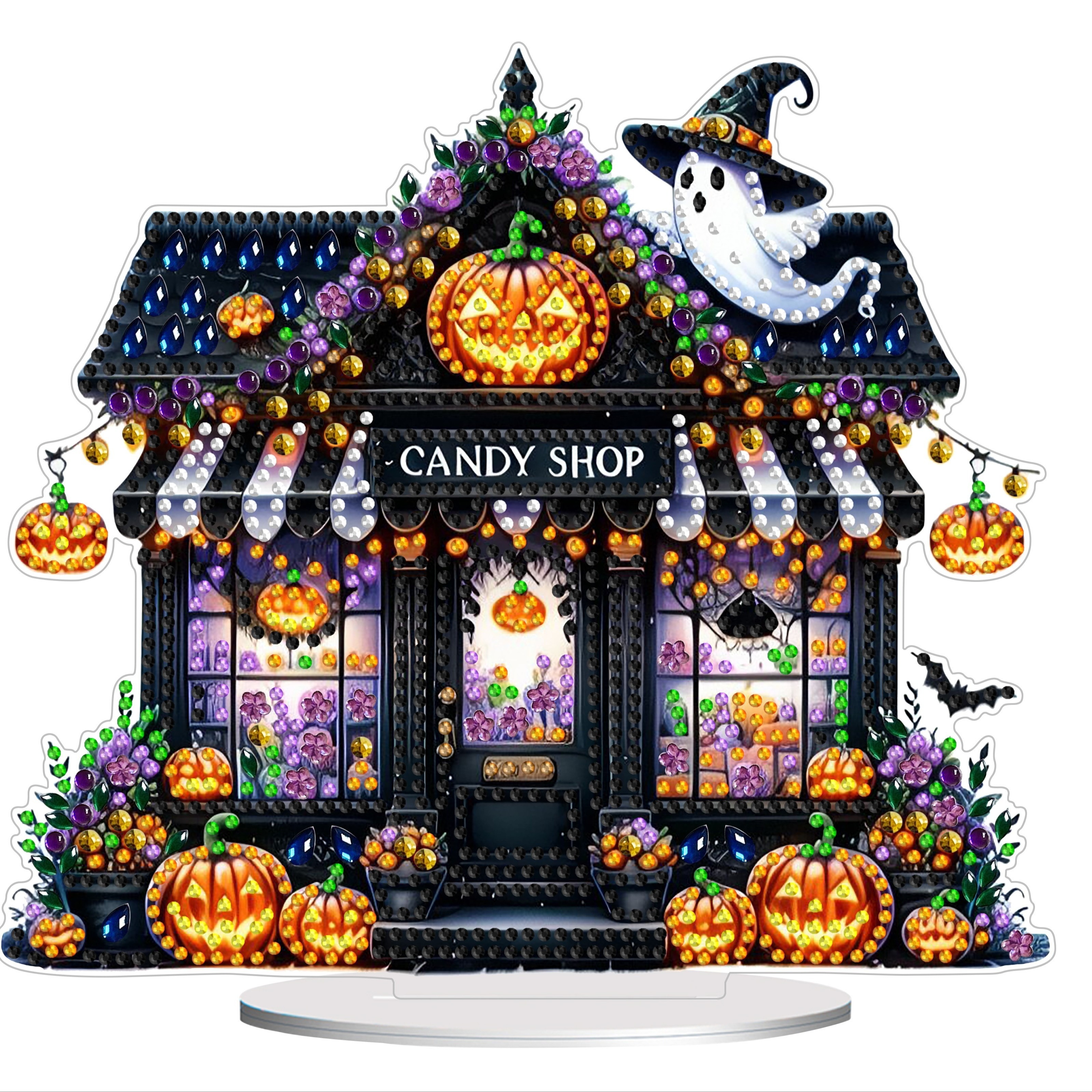 

Halloween 5d Diamond Painting Kit - Diy Irregular Shaped Acrylic Mosaic Art For Home And Office Decoration