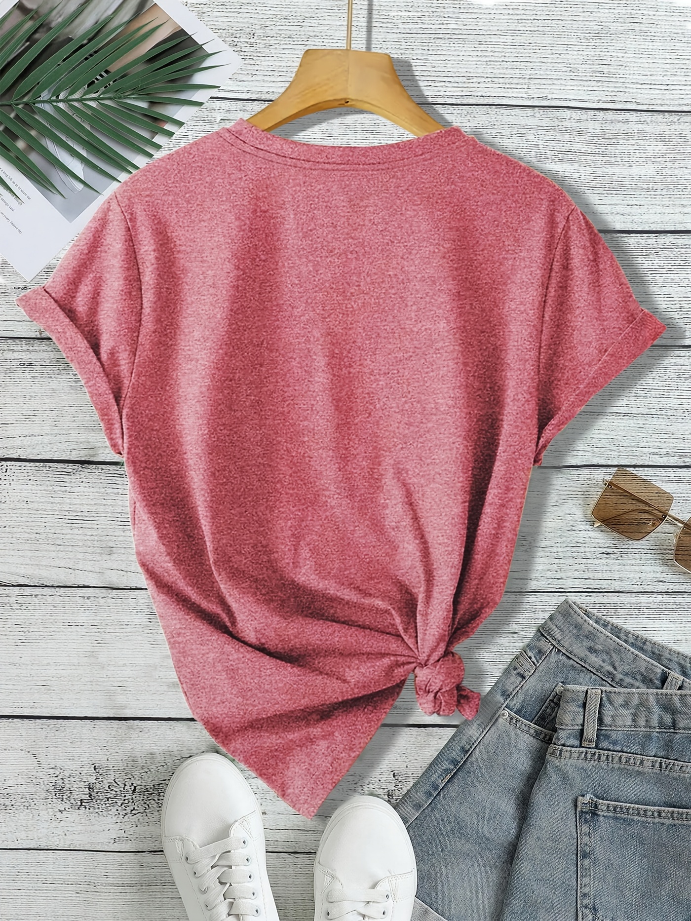 maglietta trekking donna traspirante stampa rosa Temu Italy