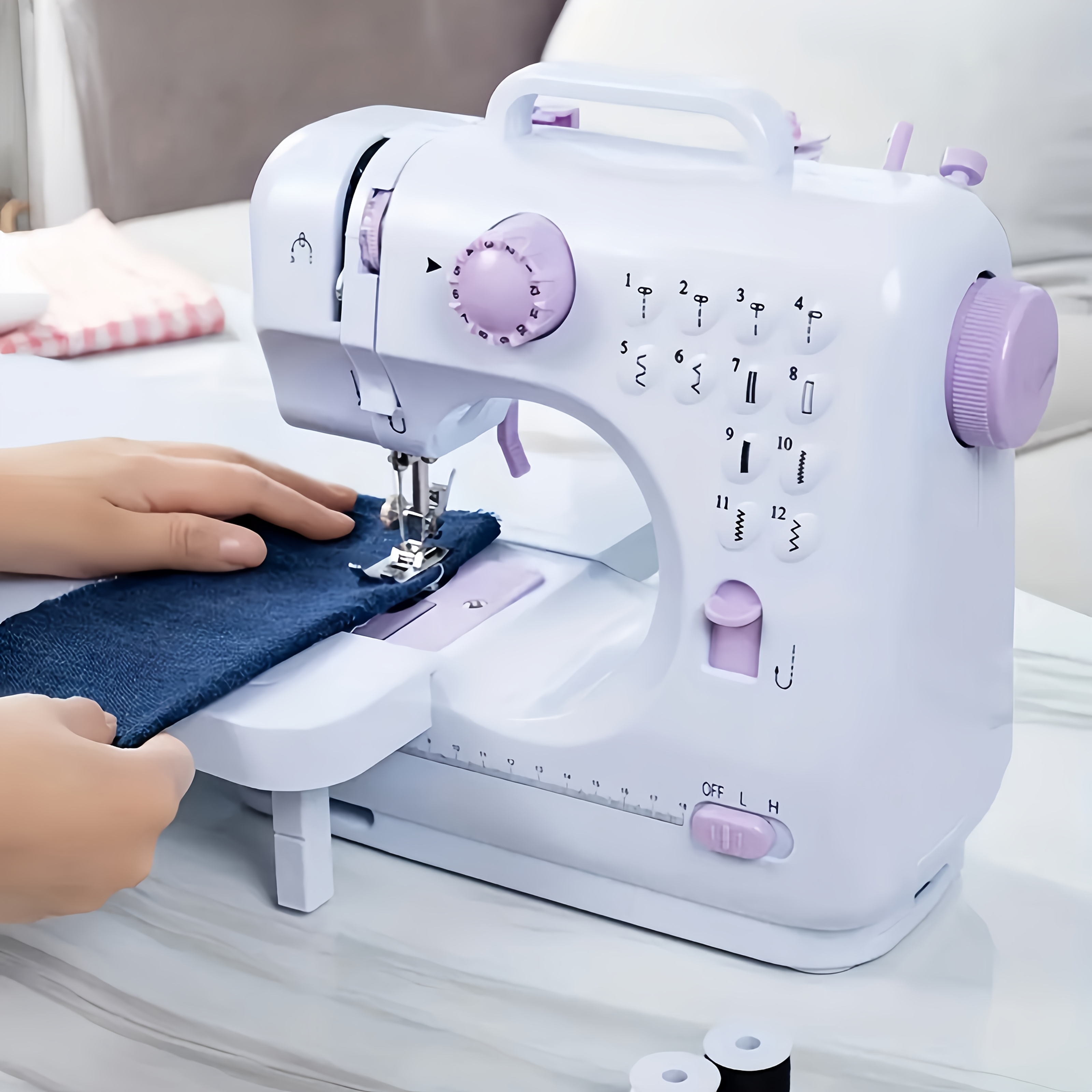 compact electric sewing machine with 10 needles usb   accents ideal for   and toy sewing projects craft sewing machine   durable sewing machine