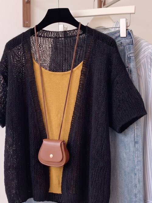 plus size womens spring summer easy solid color short sleeve cardigan