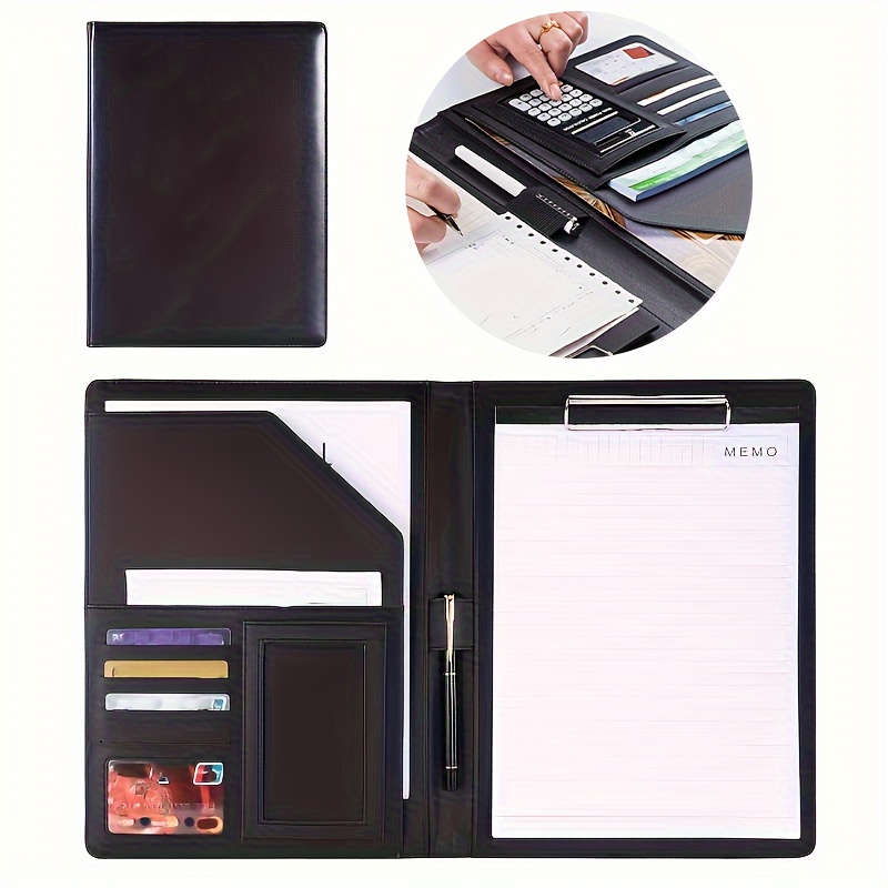 

Professional A4 Leather Portfolio: Perfect For Lawyers, Business Executives, And Students - Pu Leather Construction