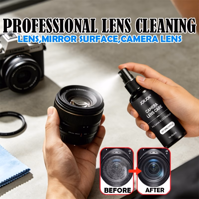 jokjok spray rinnovante per lenti per obiettivi fotografici, occhiali, schermi e dispositivi di precisione, antiappannante, rimuove , olio, e macchie, senza , sicuro e plastica, detergente multiuso per fotografia, elettronica e attrezzature delicate Dettagli dell'articolo 1