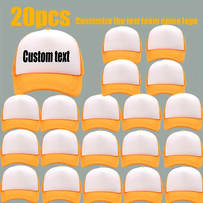 20 Custom Logo Trucker-Style Baseball Caps