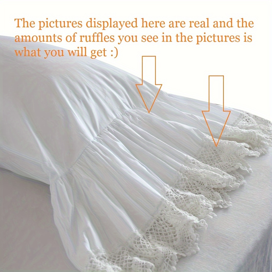 white pillowcases   crochet pillow cover shams set of 2 Product details 3