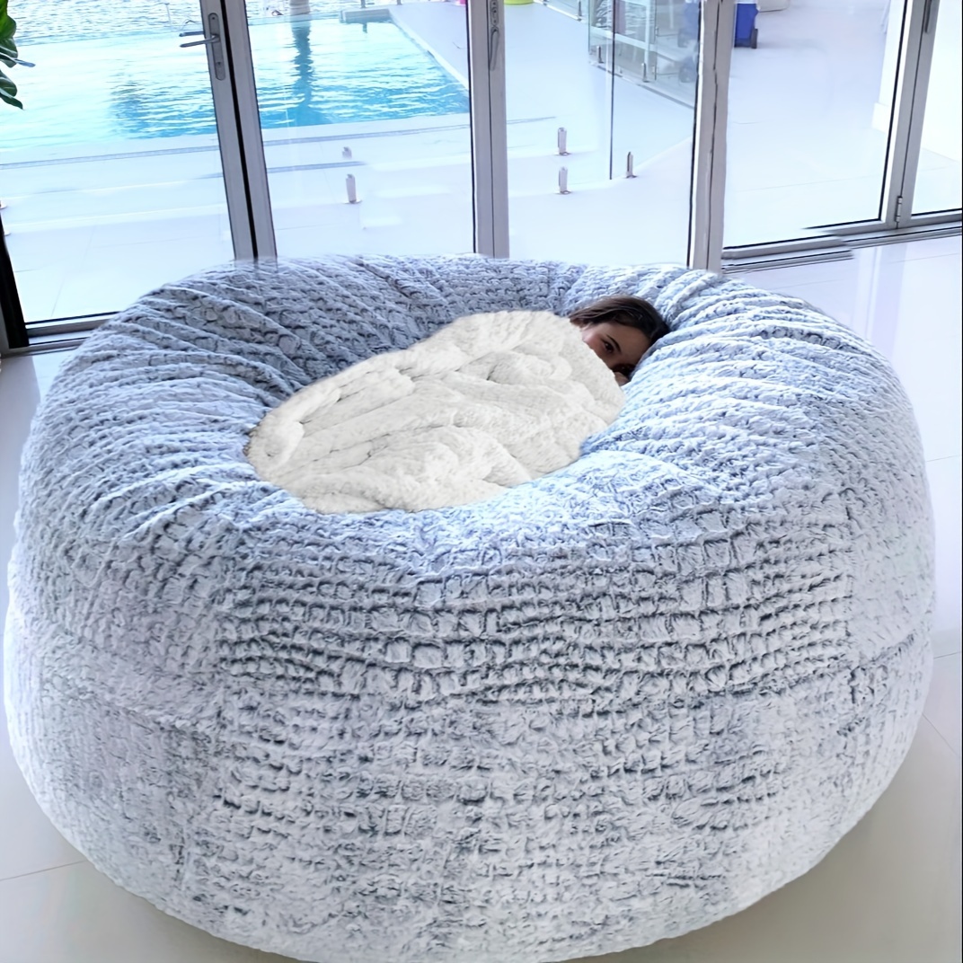 Bean Bag Chair Cover Chair Lazy Sofa Bed Cover Soft Living - Temu