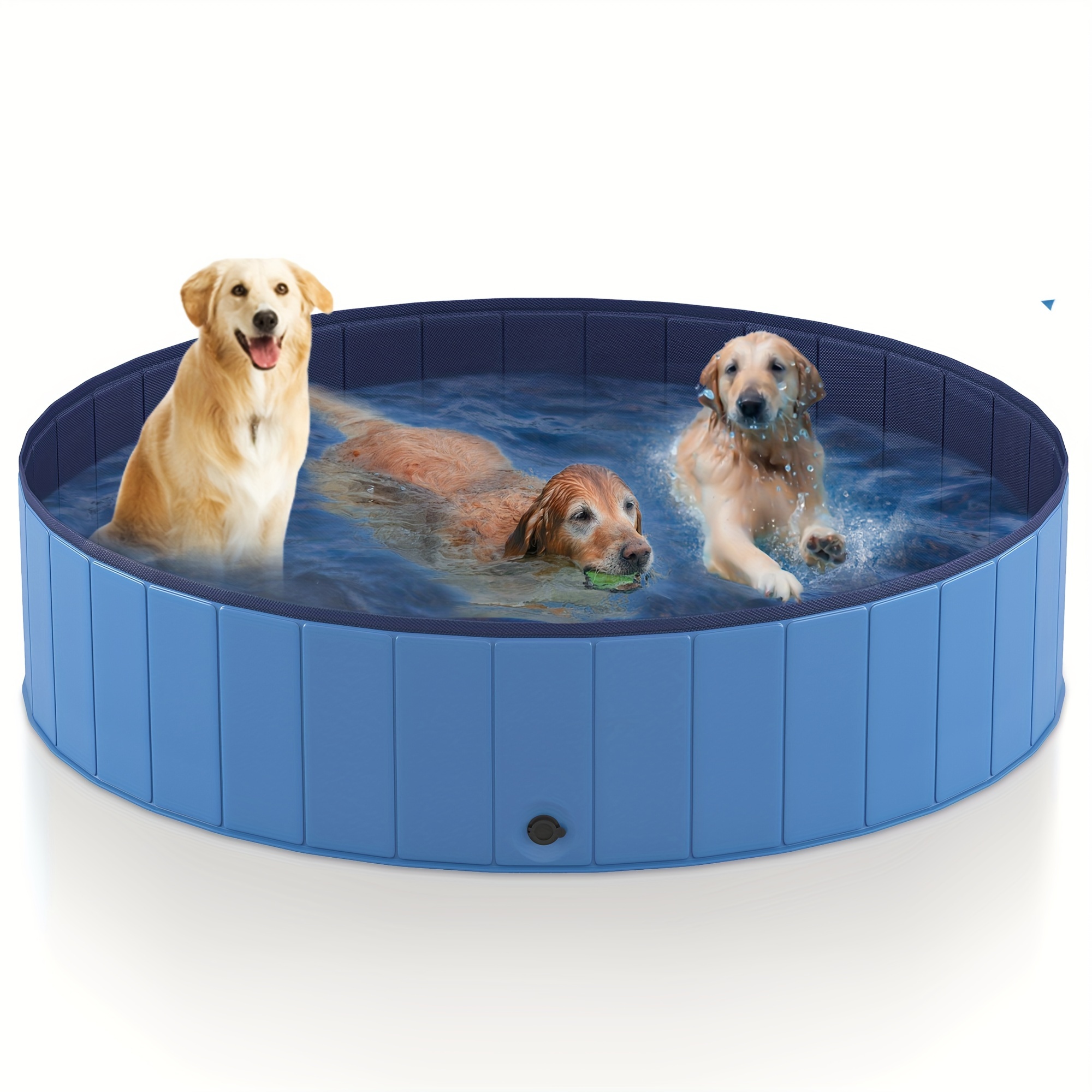 

Niubya Foldable Dog Pool, Portable Hard Plastic Dog Swimming Pool, Outdoor Collapsible Pet Bathing Tub For Pets Dogs And Cats, 79 X 12 Inches