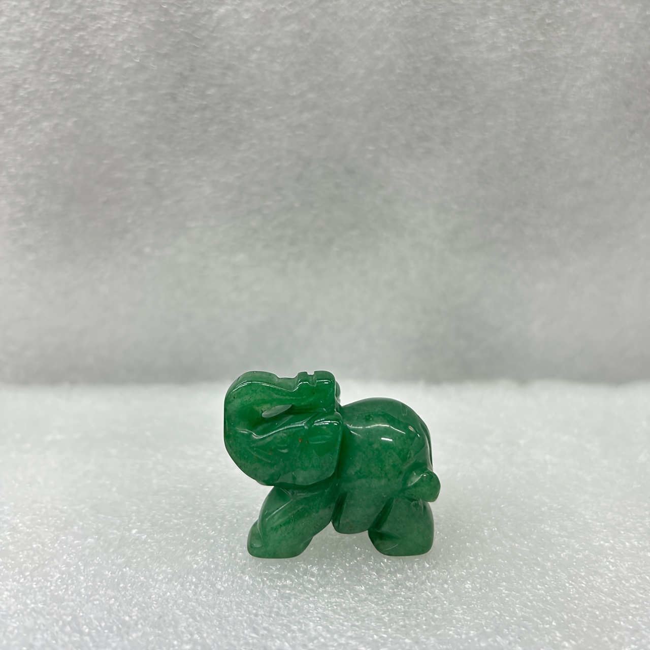1pc, Hand Carved Natural Green Aventurine Jade Stone Craving Elephant ...