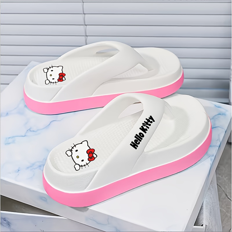 E-shop Hello Kitty EVA Flip Flops | Niedliches Cartoon-Muster, Bequeme Innensohle, Rutschfeste Sohle, Atmungsaktives und leichtes Design, Geeignet für