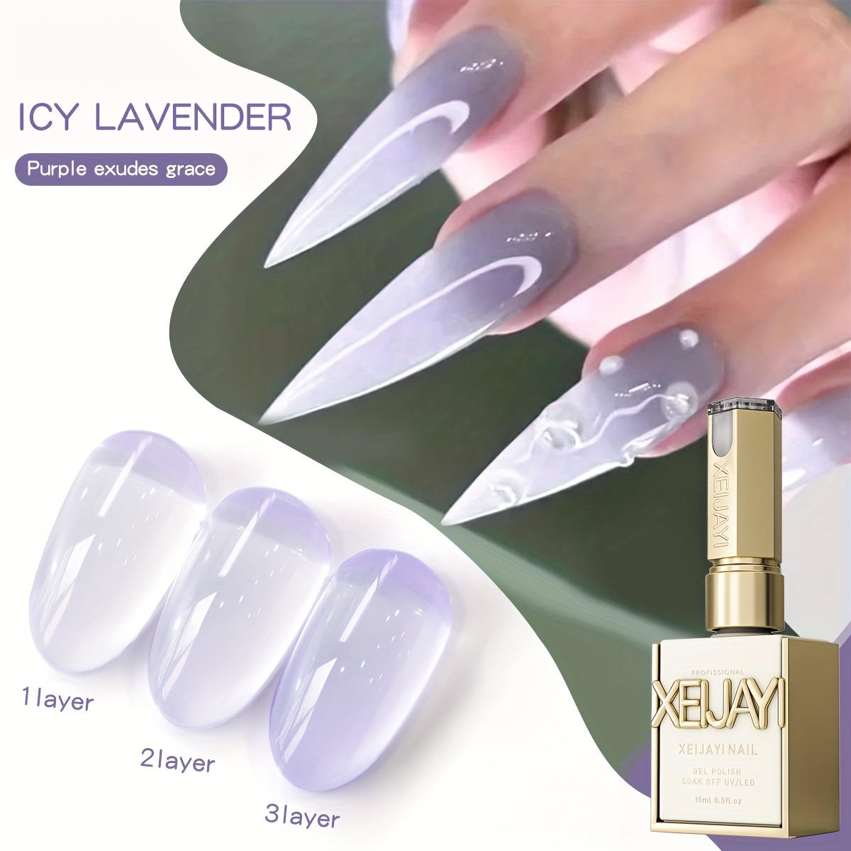 Image of Spring Nail 2025 Art 15ml Nail Gel Polish Soaking Led Nail Gel Salon Female Nail Art Tools
