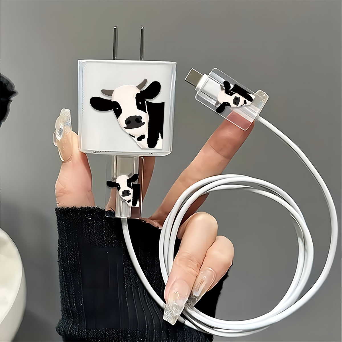 

- Set, Cow For Iphone 18/20w , Charger Tpu , Charging , -disconnection ,