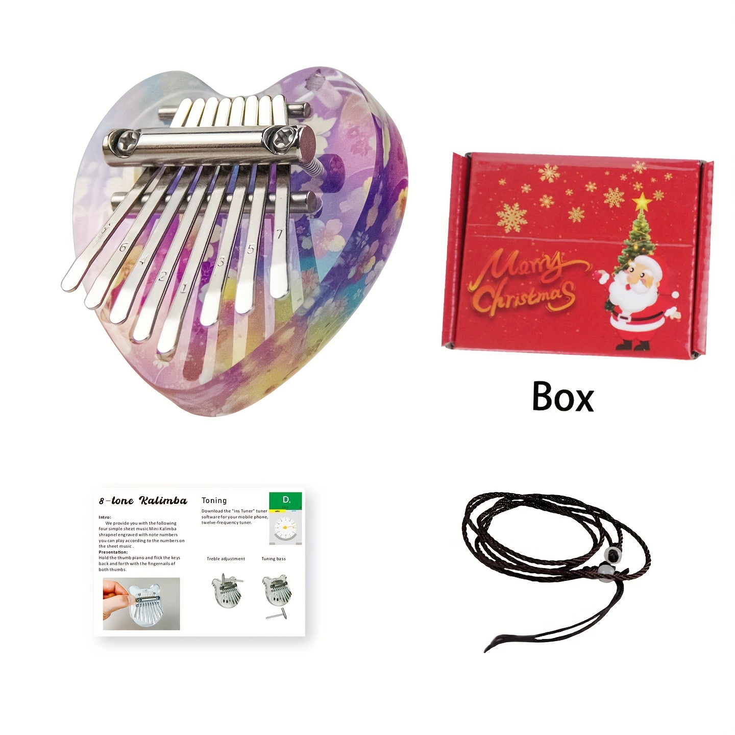 8-key Mini Piano With Thumb Board & Thumbs - African Mbira For Adults, Easy-to-learn Finger Piano, Portable Musical Instrument Gift For Christmas, No Knowledge Necessary, Piano Set For Beginners