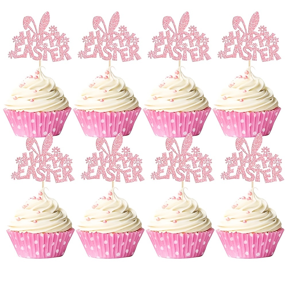 

24 Unique Easter Bunny Ear Cupcake Toppers