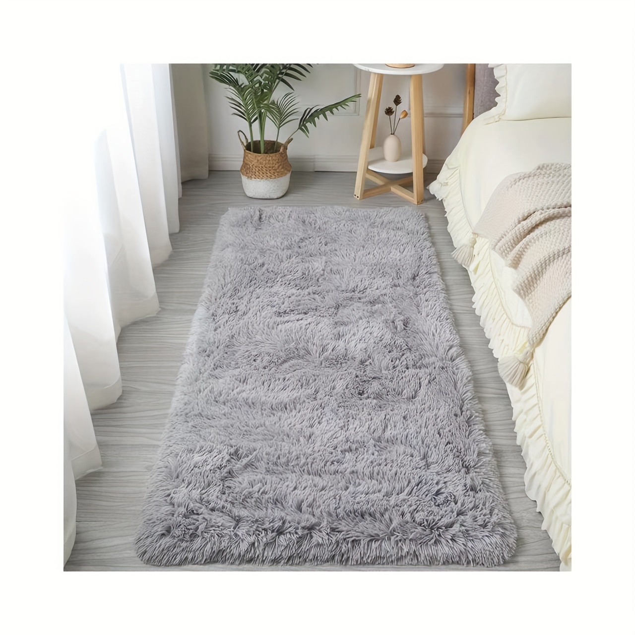 Living Room Sofa Room Bedroom Bedside Blanket Long Plush Home Decoration Imitation Wool Window Carpet Simple Nordic
