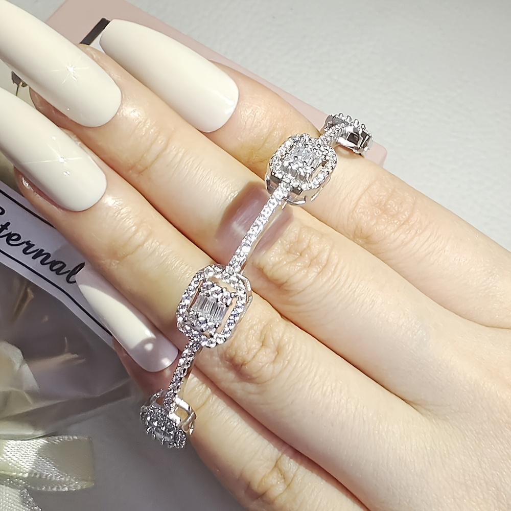 luxury and elegant high end bracelet ceremony party dinner ornament hand ornament daily simple versatile classic elegant   festival anniversary gift s7292b details 1