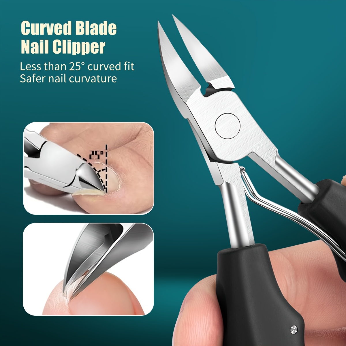 Premium Foot Care Tool Set with Large Opening Nail Clipper