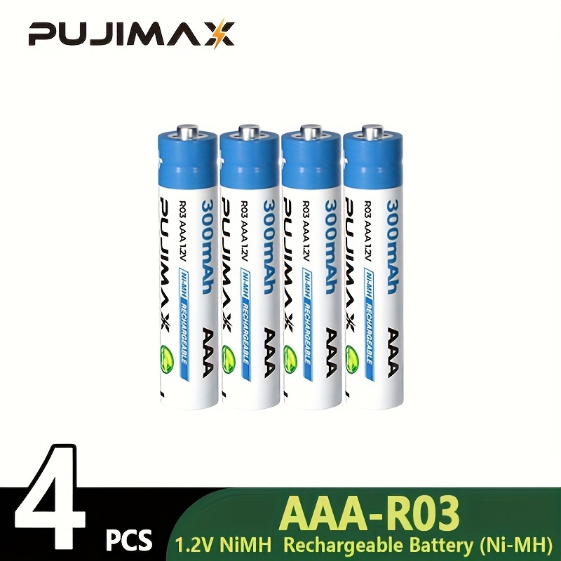 

Piles Rechargeables Ni-MH PUJIMAX - 1.2V, Tailles AA/AAA (800mAh & 300mAh), de Vie, Utilisation Polyvalente pour l'Électronique