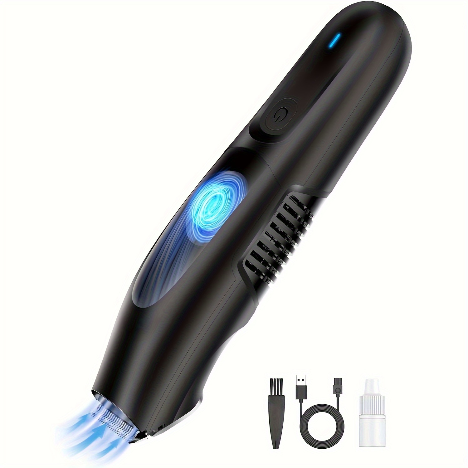 

Body Hair Trimmer, Electric Vacuum Hair Suction Trimmer, Electric Shaver, Wet/dry, Rechargeable Body Hair Groomer, Pubic Hair Hygiene Razor, Chest Hair Trimmer, Gifts For Men, Father's Day Gift