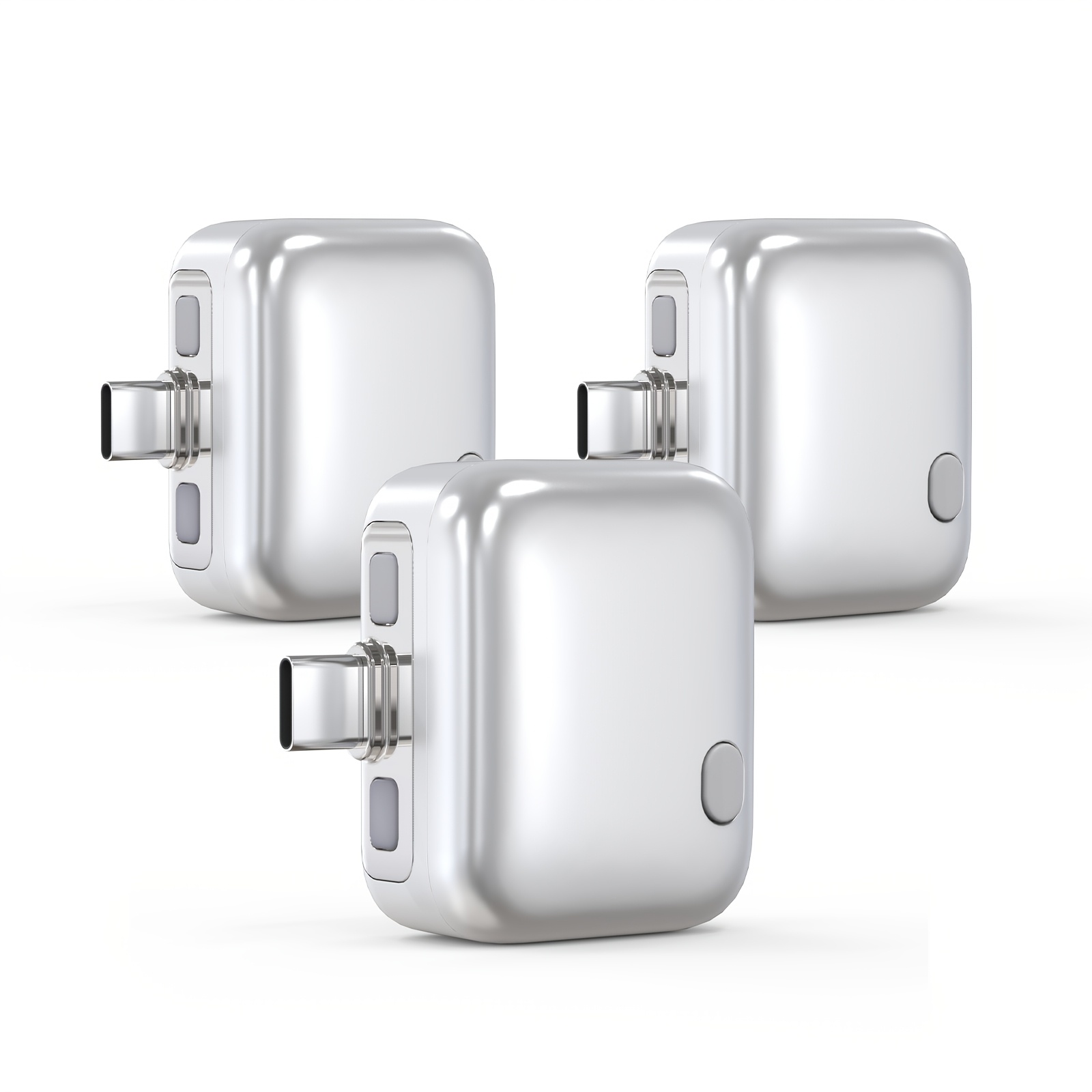 TEMU 1pc/2pcs/3pcs 140w Type C Fast Charging Auto-off Adapter, Magnetic Charging Connector, Safe Overnight Charging Auto- Function, Dual Current