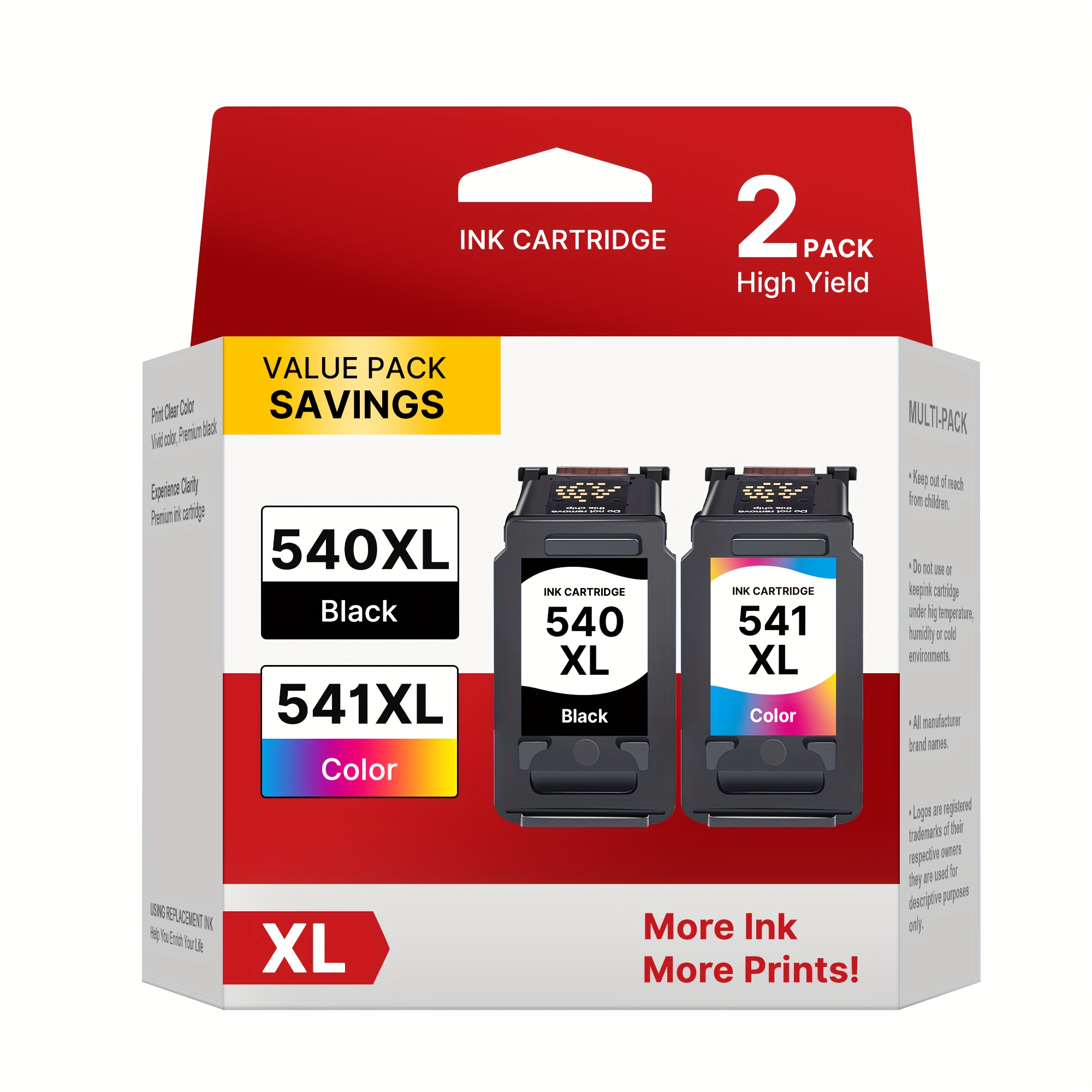 E-shop 540XL 541XL Tintenpatronen wiederaufbereitet für Canon PG 540XL CL-541XL für Canon TS5150 MG3600 MG3650 TS5151 MX475 MG3650s MG4200 MX530