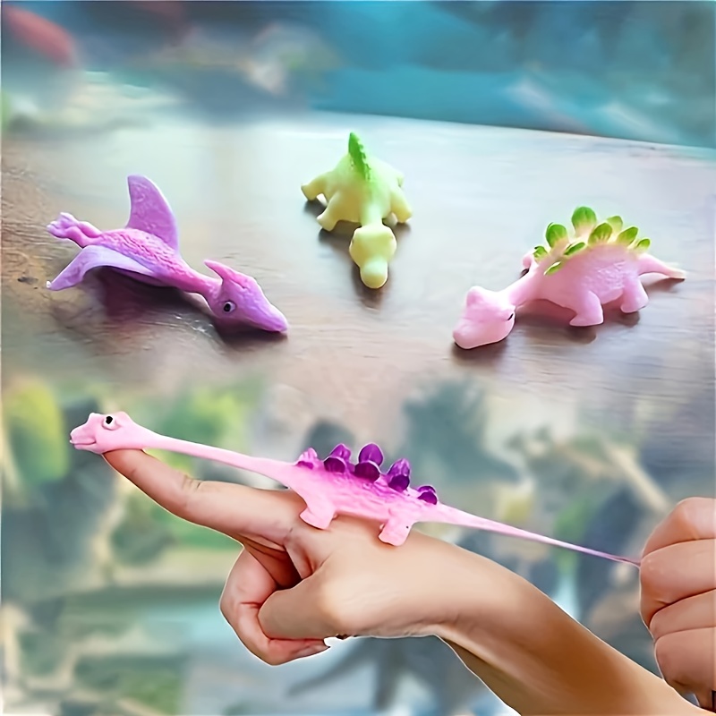 random colors and styles 6 10 32 pcs   dinosaur finger toys party favors for kids sticky     fidget toys for boys girls birthday   easter basket stuffers valentines xmas gifts halloween thanksgiving day christmas