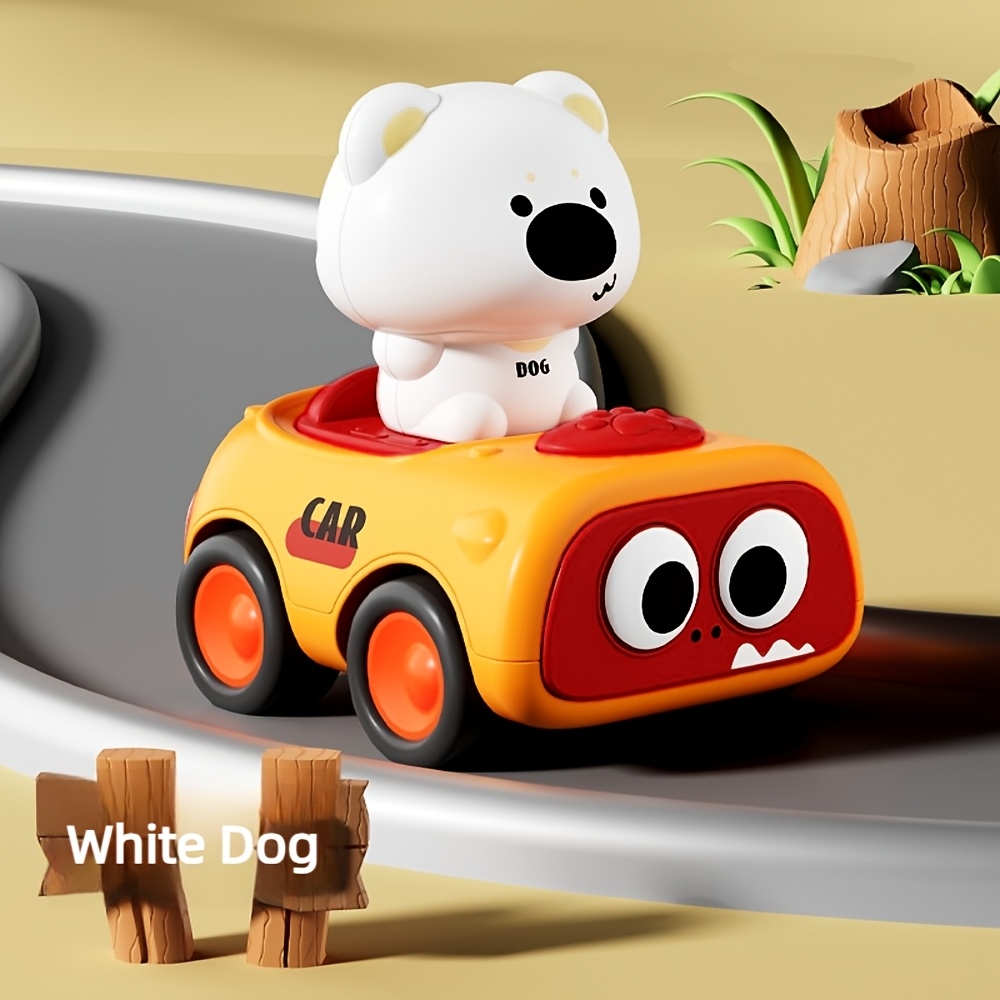 Cute Animal Push Car Toy for Kids with Koala and Tiger Figures