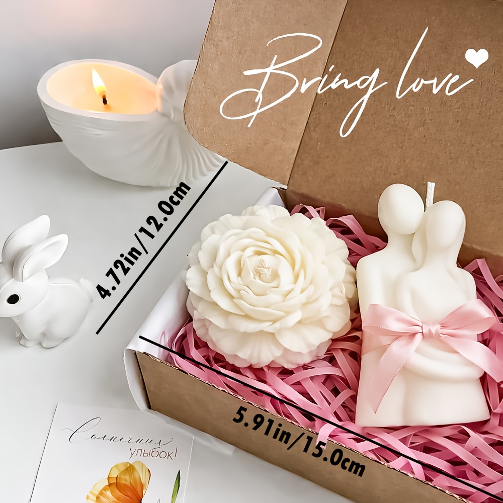 A High-end Romantic Finished Scented Candle Gift Box Set, Suitable for Special Anniversary Gifts, Festival Blessings, and Birthday Party Activities. It Is Ideal for Enhancing the Atmosphere of Home Decoration and Renovation. Handmade Soy Wax