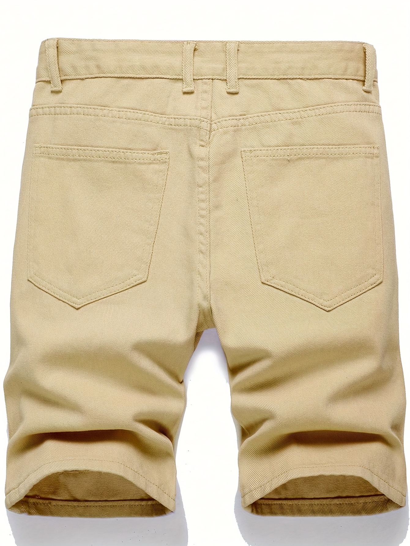 Men's Solid Ripped Denim Shorts For Summer, Outdoor Stylish Jorts - Men ...