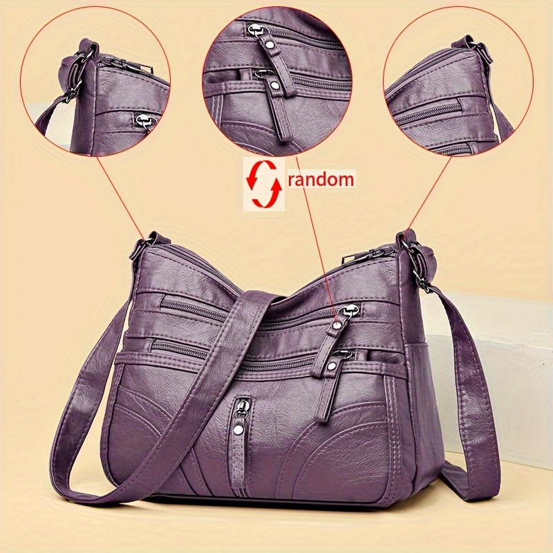 025 large capacity soft single shoulder crossbody bag - Temu