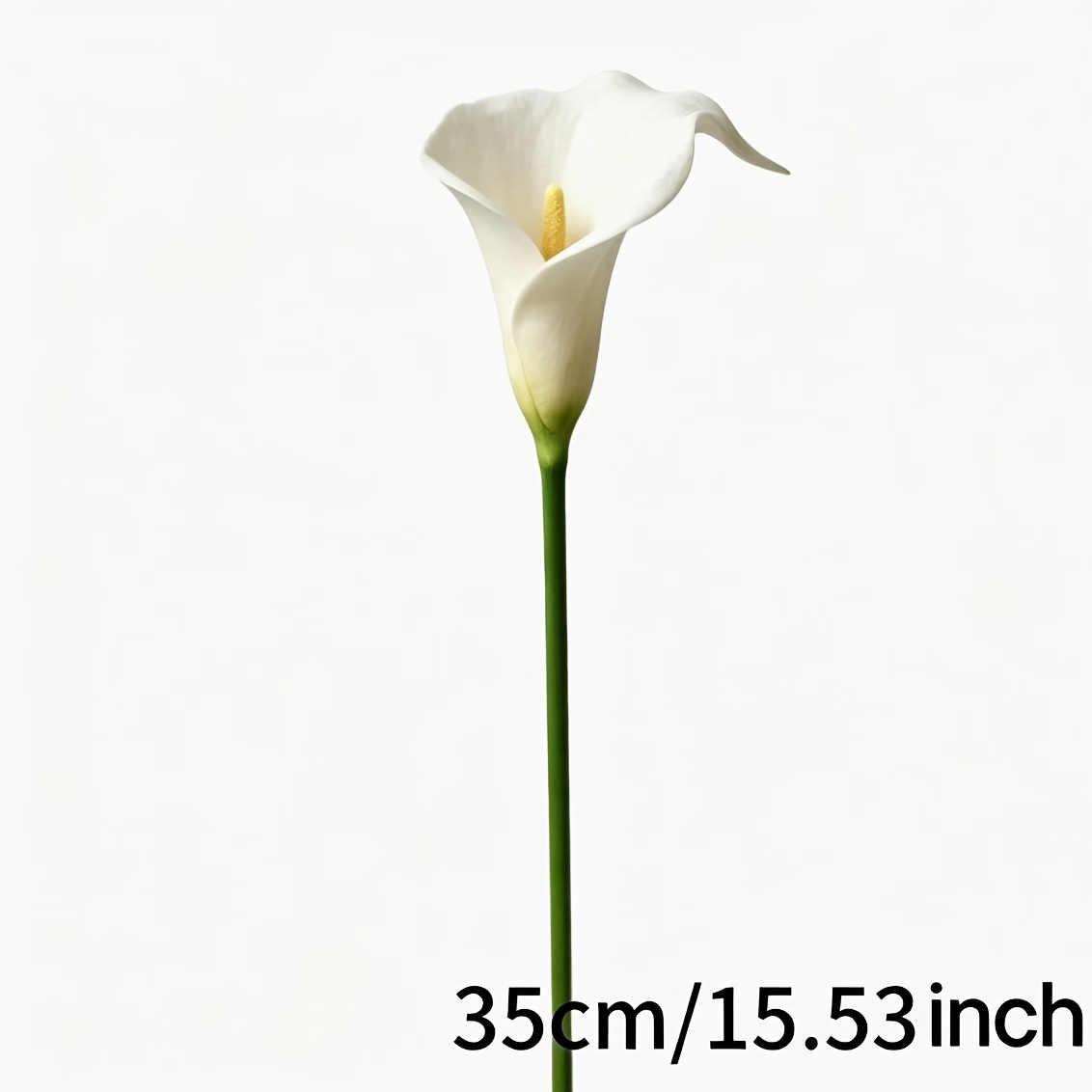 TEMU 15pcs Calla Lily Artificial Flowers - Realistic Suitable For Wedding Bouquets, Decor, Plastic Table Centerpieces For Weddings, Mother's Day,