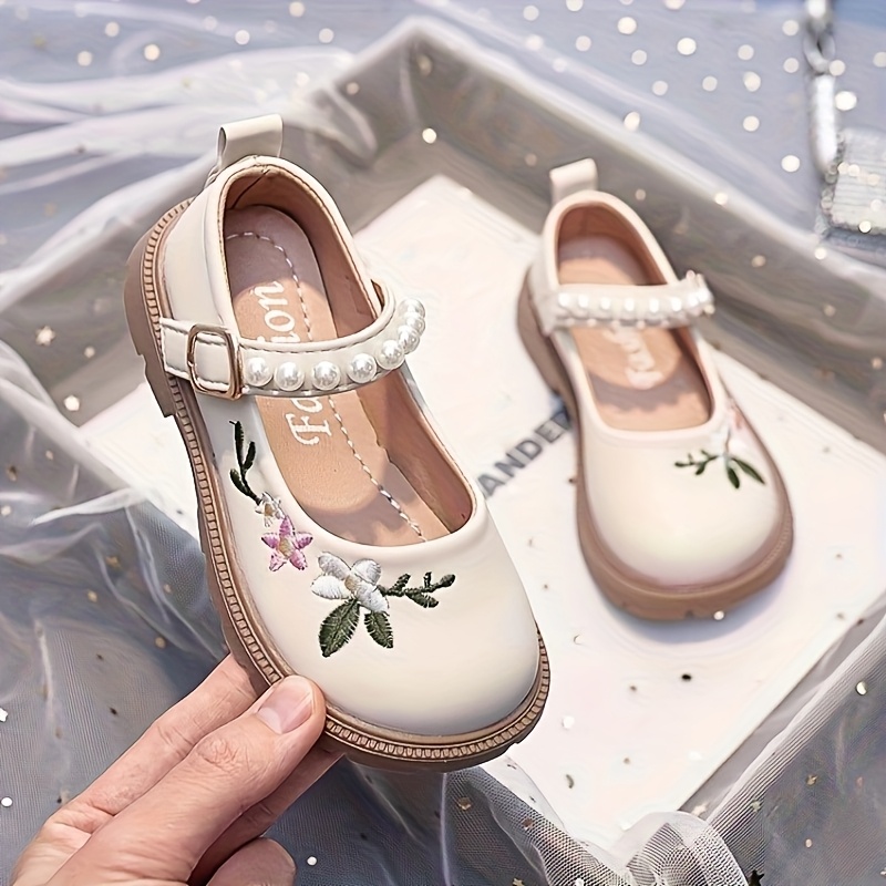 pantofi de prințesă pentru fete, pantofi mici pentru toate anotimpurile, stil   brodat, pantofi de balet cu talpă moale, pantofi casual, potriviți pentru elevi și ieșiri, cadou de ziua de naștere pentru bebeluși