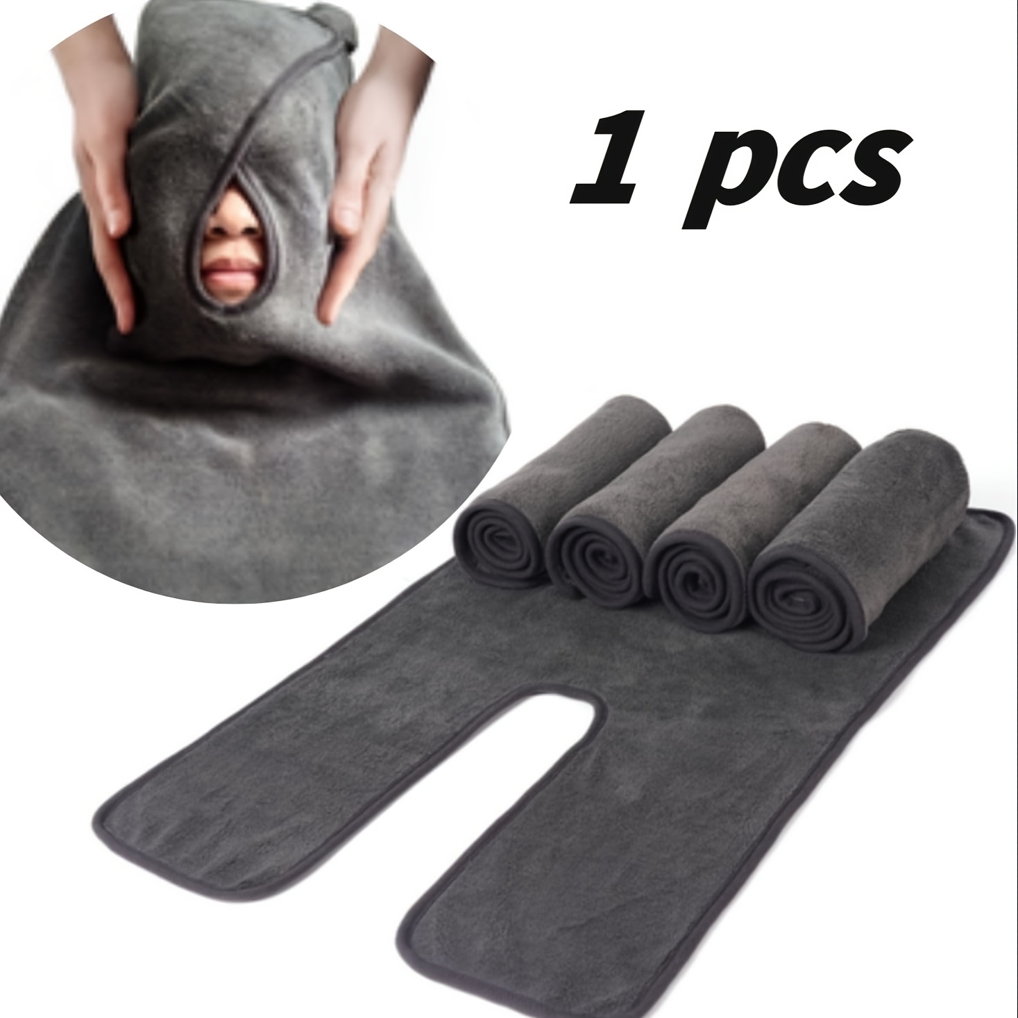 TEMU Quick-drying, Super Absorbent, -shaped Beauty Towels, Soft And Comfortable, Suitable For Beauty Salons, Skincare, And Masks, Towels Without